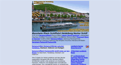 Desktop Screenshot of oberrhein-neckar.personenschiffe.de